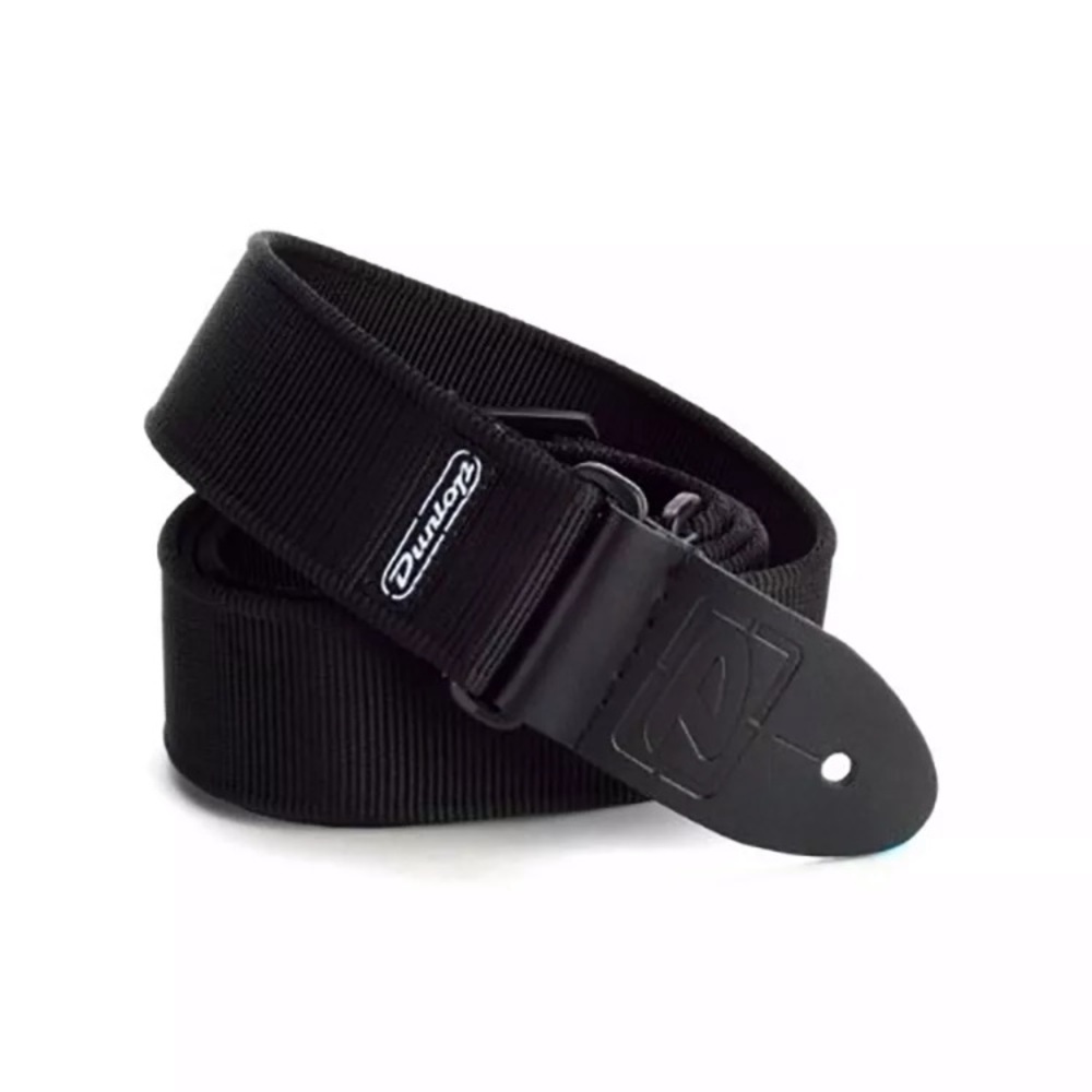 Dunlop D38-09BK Solid Guitar Strap - Black